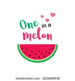 watermelon one in a melon wallpaper poster vector