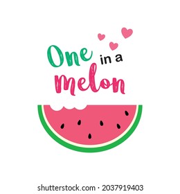 watermelon one in a melon wallpaper poster vector