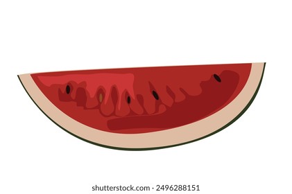 Watermelon one piece of sliced.