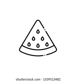 Watermelon outline icon. travel and tourism Illustration style.