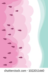 Watermelon pastel pattern print 
