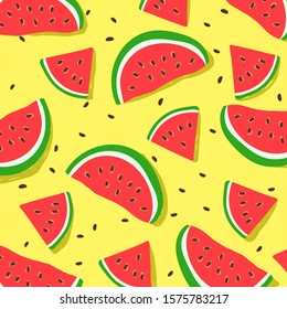 Watermelon Pattern For Background EPS 10