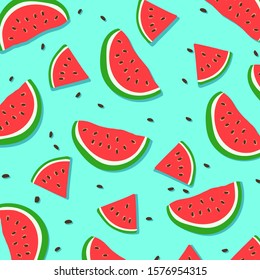 Watermelon Pattern For Background EPS 10