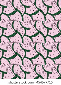 Watermelon pattern background wallpaper