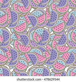 Watermelon pattern. can be used for wallpaper, cover fills, web page background, surface textures.