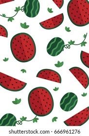 watermelon pattern design 