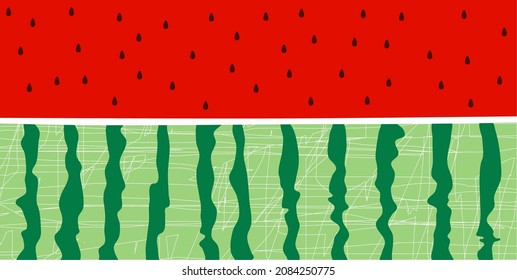 watermelon pattern for fabric printing. summer fresh themed cloth