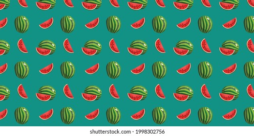 Watermelon pattern graphic trendy design for Summer.