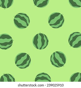 Watermelon pattern. Hand drawn
