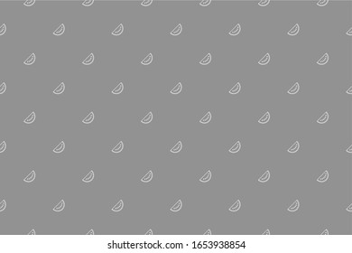 Watermelon pattern on a seamless gray background