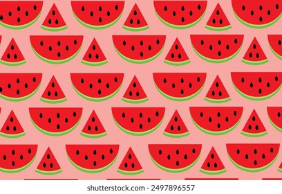 watermelon pattern seamless background wallpaper