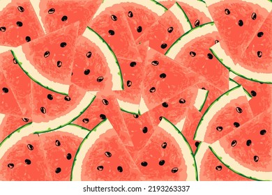 Watermelon pattern. watermelon pattern seamless vector illustration 