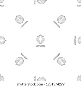 Watermelon pattern seamless vector repeat geometric for any web design