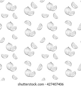 Watermelon pattern with slices