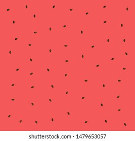 Watermelon pattern, summer banner, watermelon set, pink background, vector