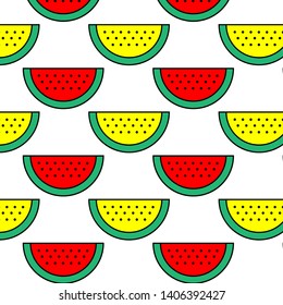 Watermelon pattern vector design background