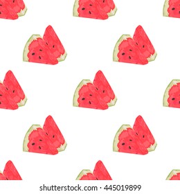 Watermelon Pattern , Vector , Illustration , Seamless
