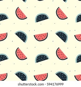 Watermelon  pattern vector illustration for t-shirt design. Vector illustration design for fashion fabrics, textile graphics, prints.