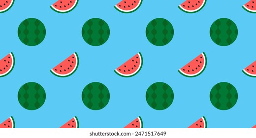 Watermelon pattern wallpaper Watermelon symbol vector