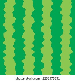 Watermelon peel flat vector seamless pattern green color. Minimalist fruit themed poster, for media promotion, background, cover, decoration, banner, flyer design, print on food or drink packaging.