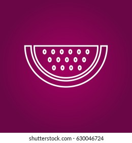 Watermelon, a piece of watermelon