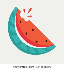 icono del vector fresco de la sandía