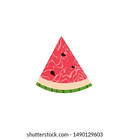 Watermelon pieces, modern design, vector