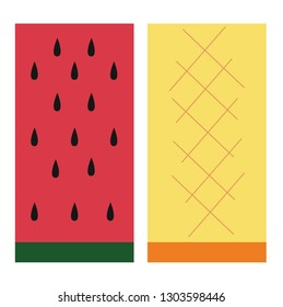 watermelon and 
pineapple design into your wallpaper.