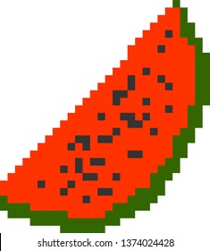 watermelon pixels art