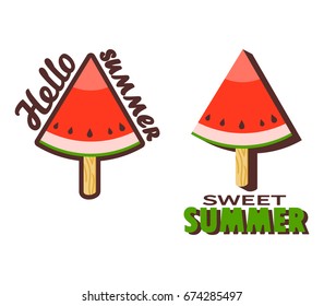 Watermelon Popsicle Stick
