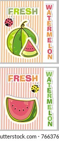 watermelon postcard set