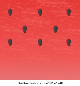 Watermelon realistic texture background letters vector illustration.