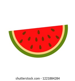 Watermelon red fruit vector