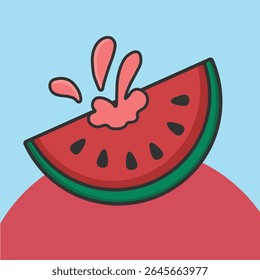 La sandía es una fruta roja refrescante con un sabor dulce y alto contenido de agua. Perfecto para el Clima caliente, ya que hidrata y es rico en vitamina C
