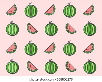 Watermelon repeat pattern