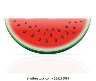 watermelon ripe juicy vector illustration isolated on white background