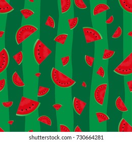watermelon sameless background vector eps10