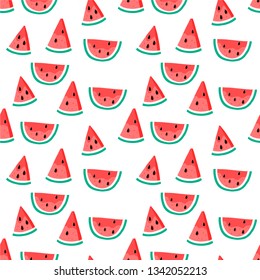 Watermelon seamless colorfully pattern