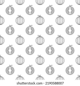 Watermelon seamless pattern background .