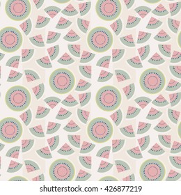 watermelon seamless pattern background; abstract geometric background;