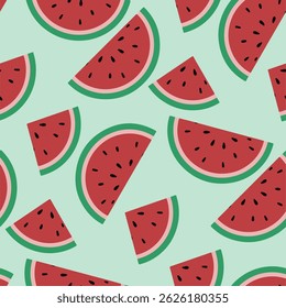 Sandía sin patrón de fondo ilustración de arte