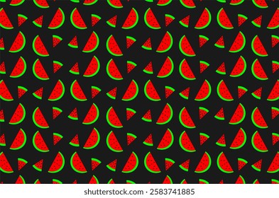 Watermelon seamless pattern background, isolated concept.