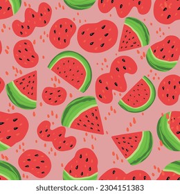 watermelon seamless pattern background textile