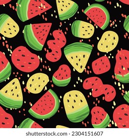 watermelon seamless pattern background textile