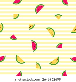 Watermelon Seamless pattern,  background texture