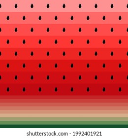 Watermelon seamless pattern. Summer background. Fruit texture. Slice watermelon. Tropical pattern for design wallpaper, textiles, fruits juices, prints. Bright abstract background. Vector illustration