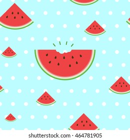 Watermelon seamless pattern - Vector