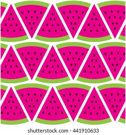 watermelon seamless pattern vector collection