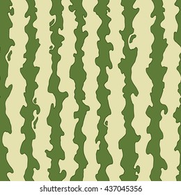 Watermelon seamless pattern. Vector hand drawn abstract green background.