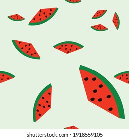 Watermelon Seamless Patterns of Watermelon .colorful